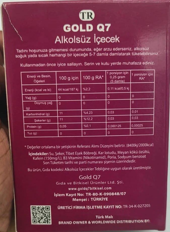 gold q7 drop for lady